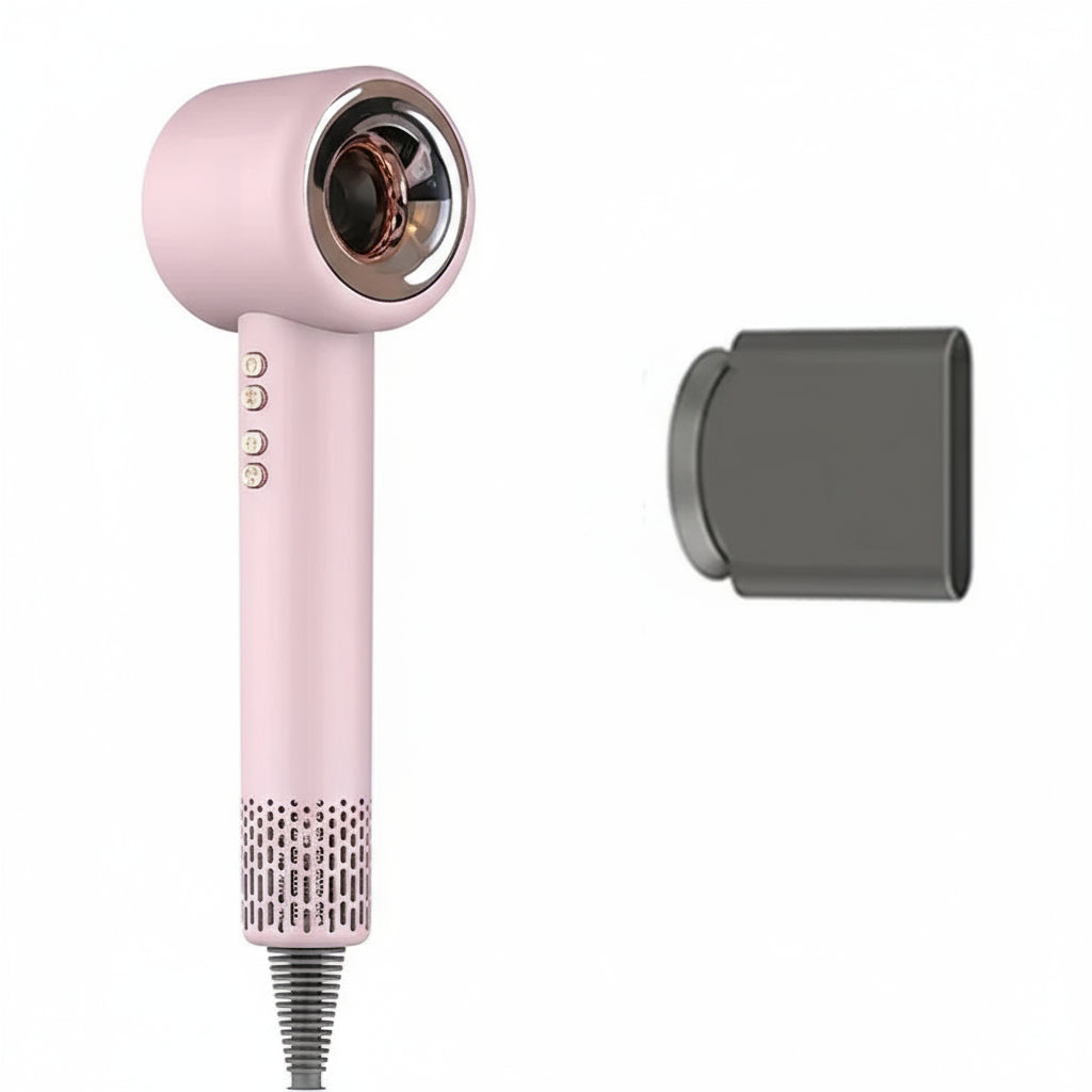 Professionele haarföhn met geavanceerde negatieve-ionen technologie voor glanzend & gezond haar van salonkwaliteit